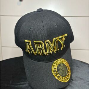 U.S. Army Black and Yellow Cap